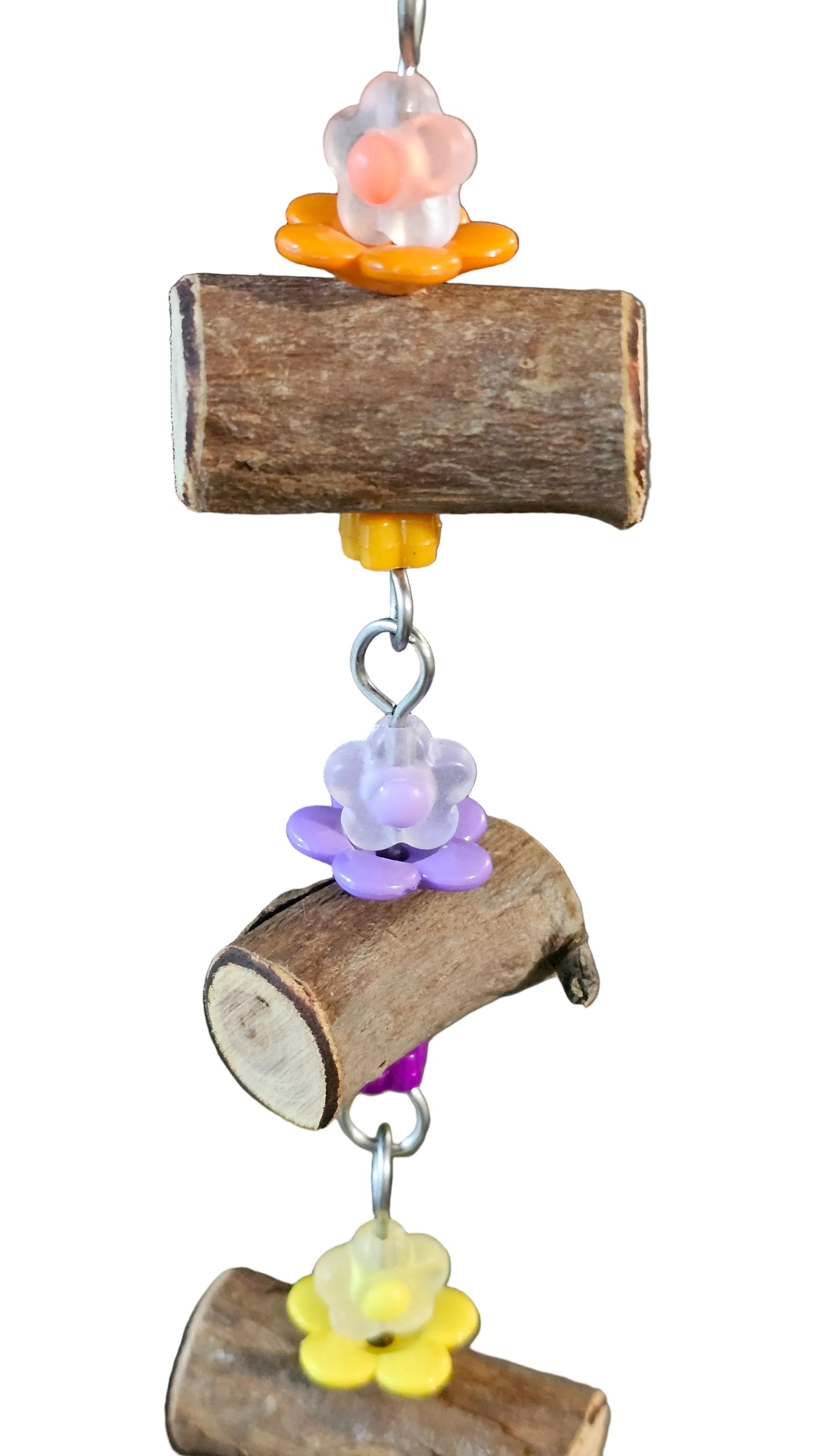 Colourful Flowers & Timber Bell Toy