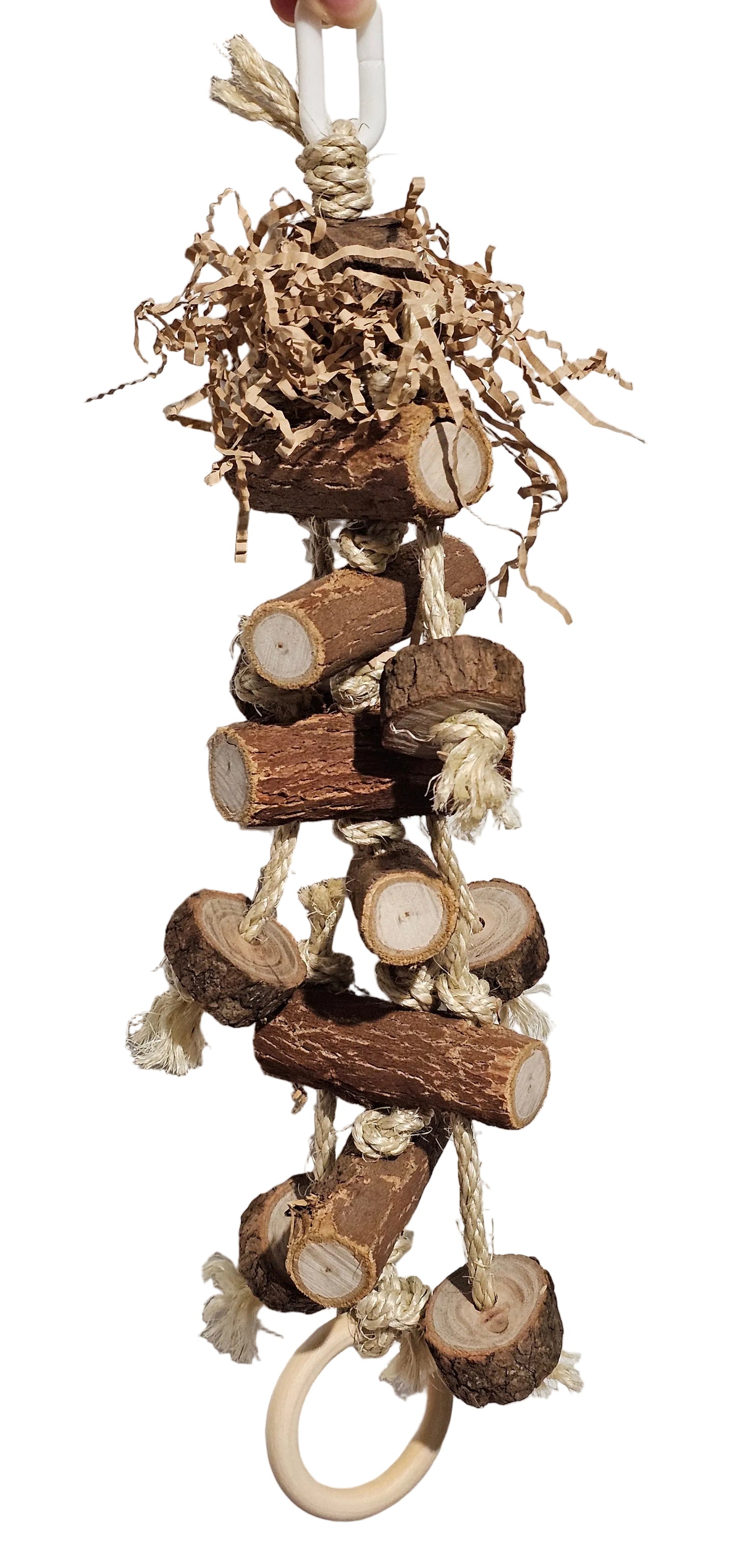 Sisal Rope Lots of Logs Forest Shreddable Timber Toy