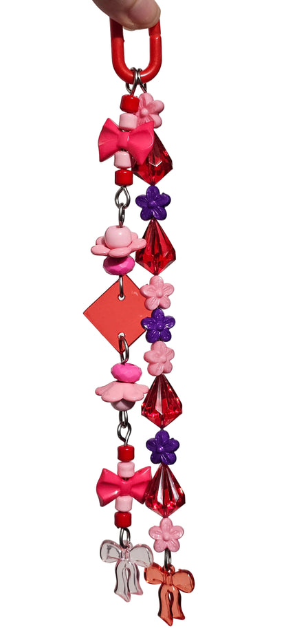 Flowers & Bows Crystally Double Strand Toy