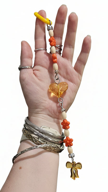 Orange Flowers & Heart Jointed Toy