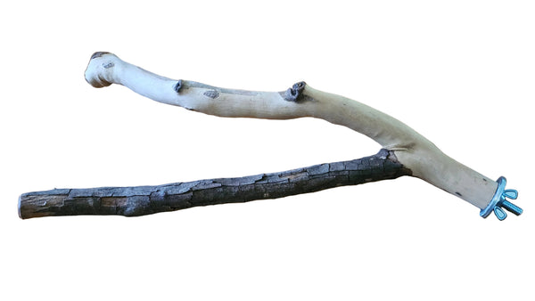 Spotted Gum Large Fork 40cm Bolt On Perch