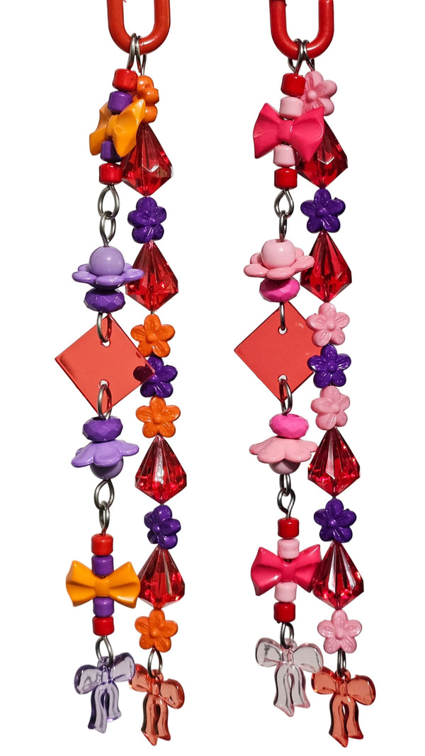 Flowers & Bows Crystally Double Strand Toy