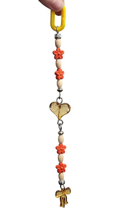 Orange Flowers & Heart Jointed Toy