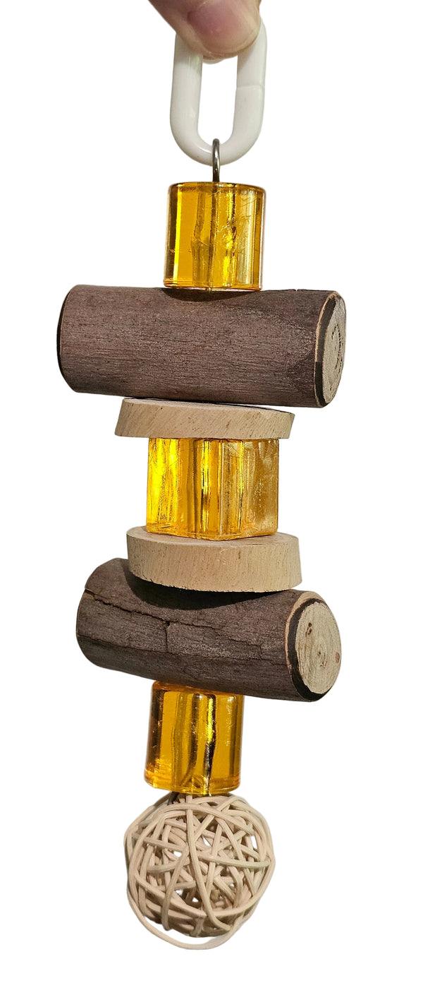 Chunky Spotted Gum Amber Toy