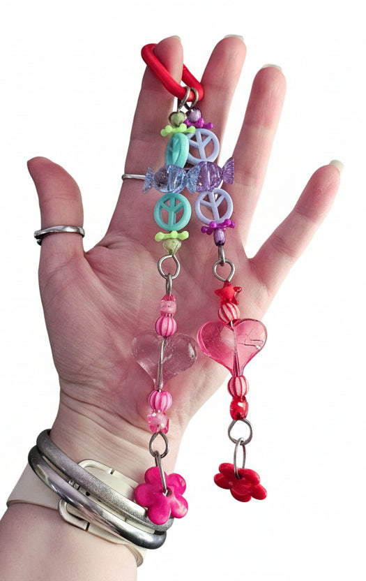 Double Stranded Mint, Purple, Hot Pink & Red Toy
