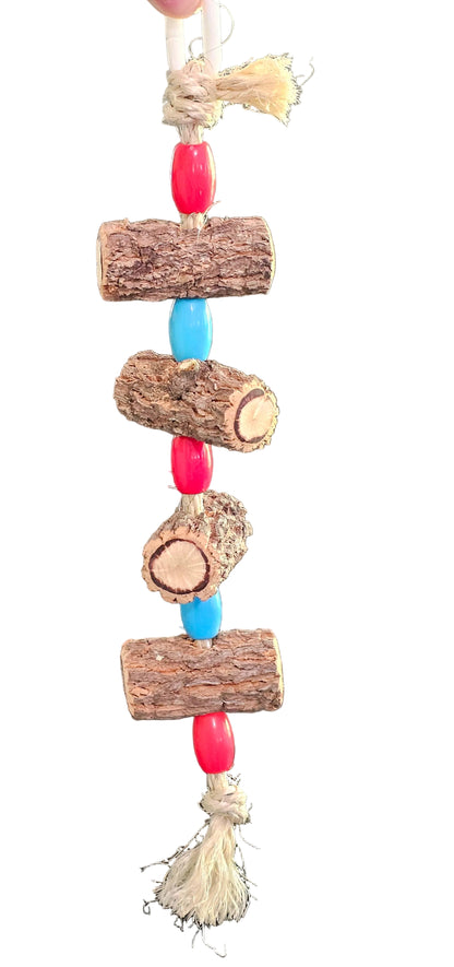 Sisal Rope Beaded Log-a-Lot Timber Toy