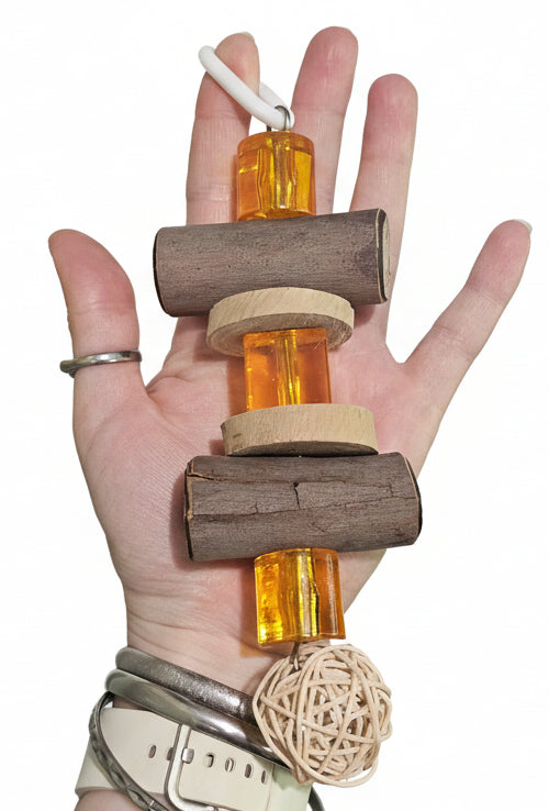 Chunky Spotted Gum Amber Toy