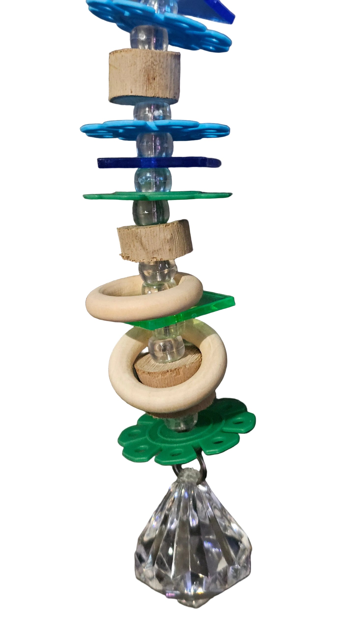 Colourful Discs & Timber Rings Jointed Toy