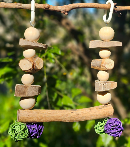 Double Hanger Timber Swing Small