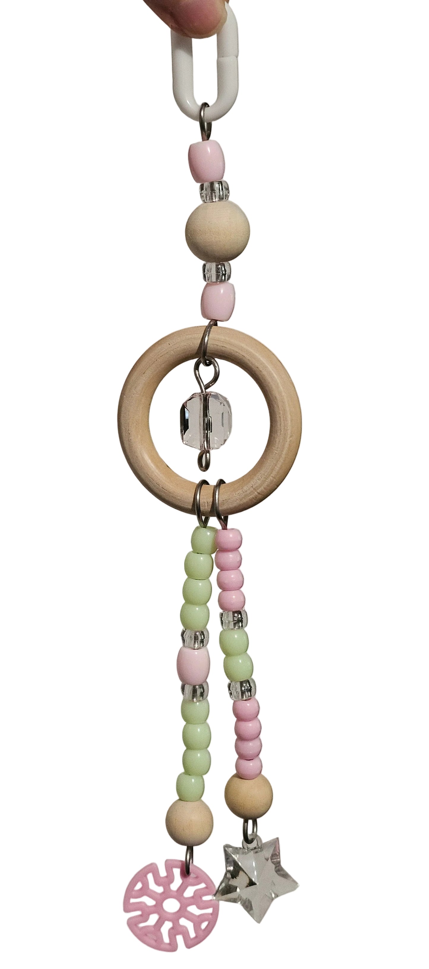 Ombre Grey/White/Black Double Strand Toy