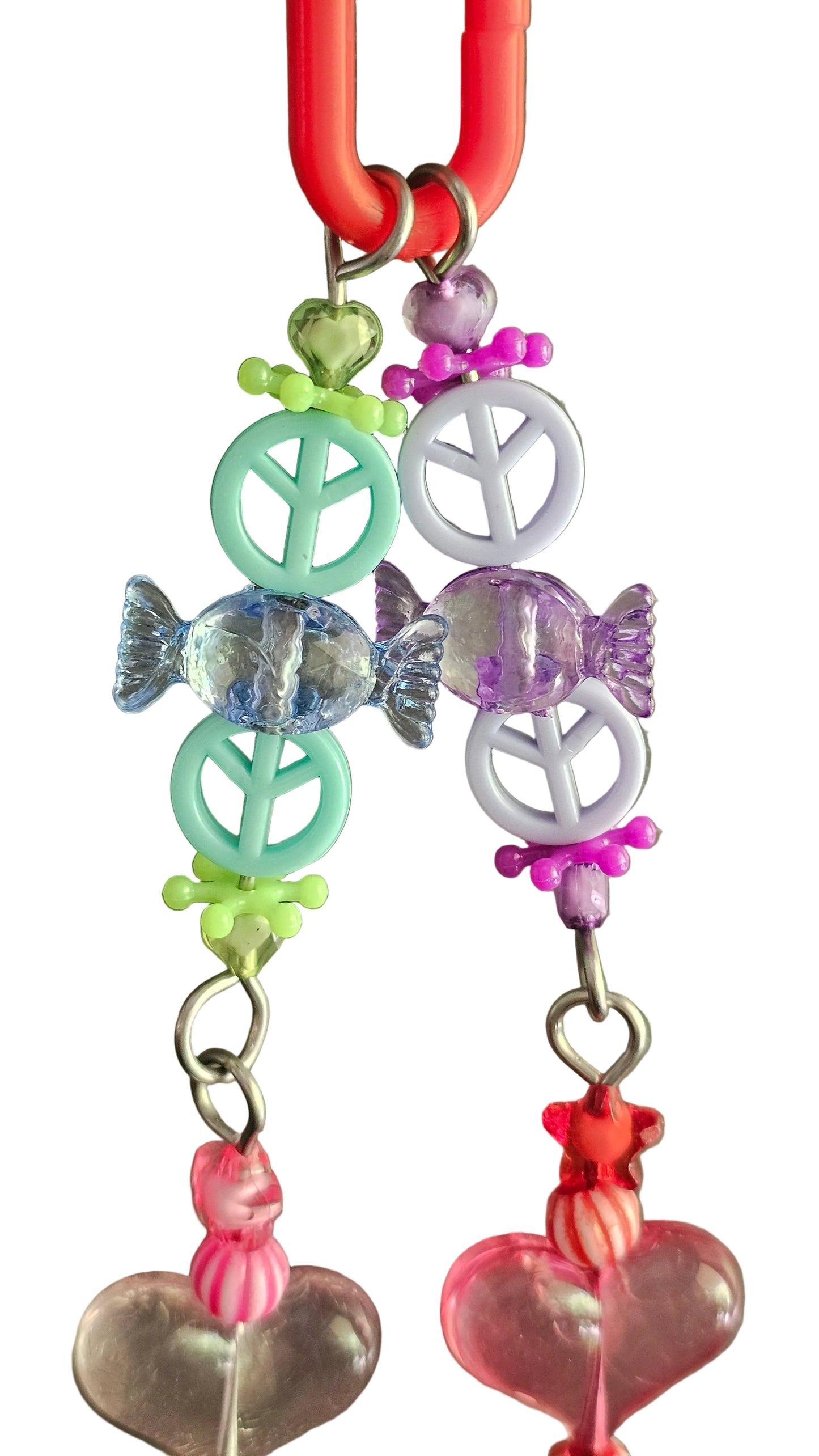 Double Stranded Mint, Purple, Hot Pink & Red Toy