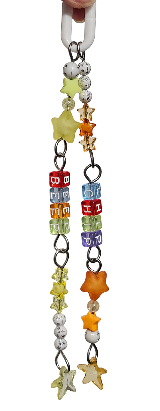 'BEEP CHIP' Worded Double Strand Jointed Toy