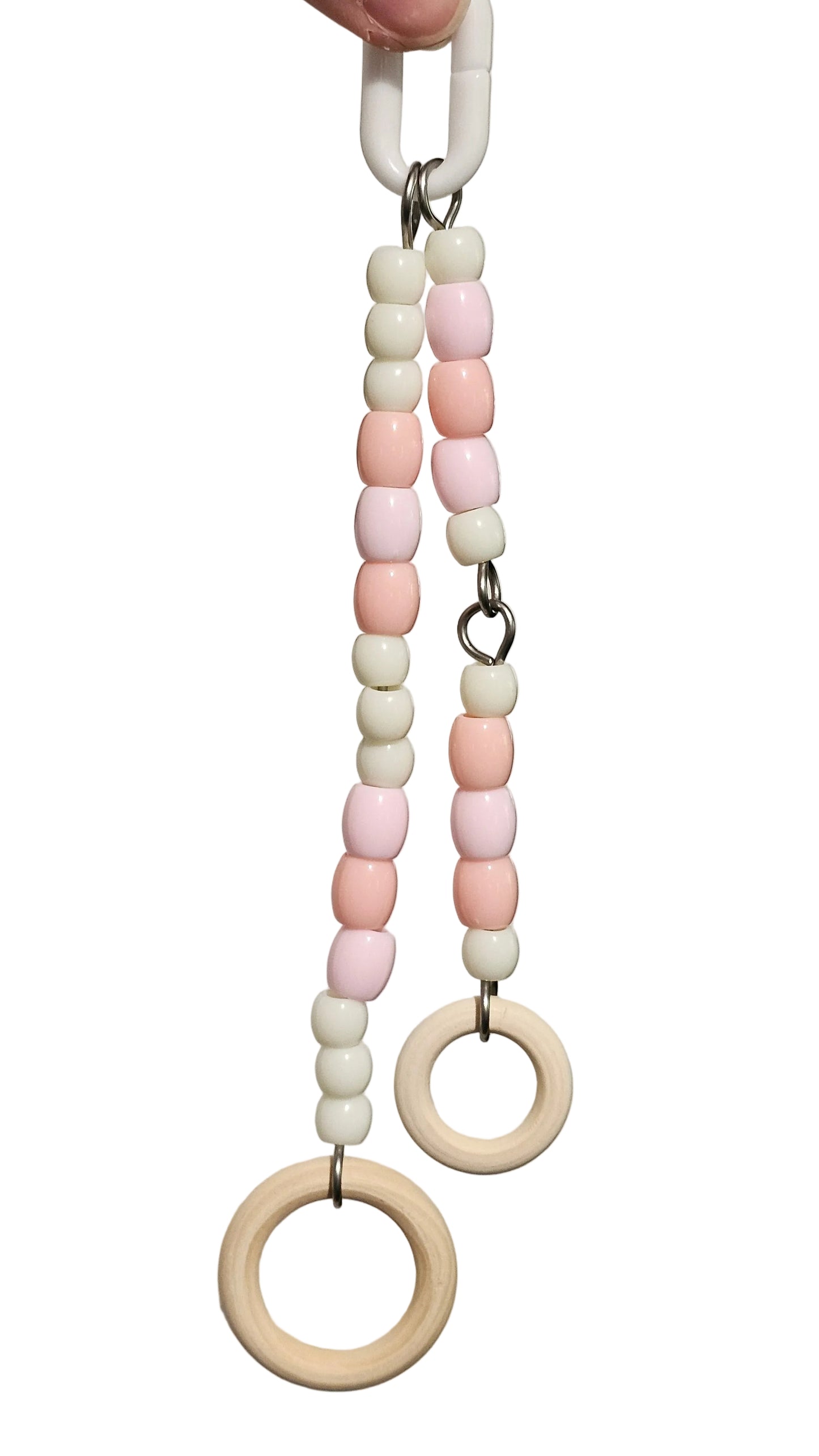 Ombre Pink & Cream Double Strand Toy