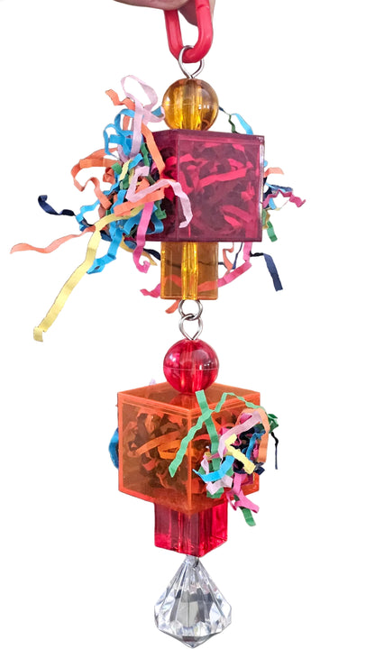 Acrylic Cube Forager Toy