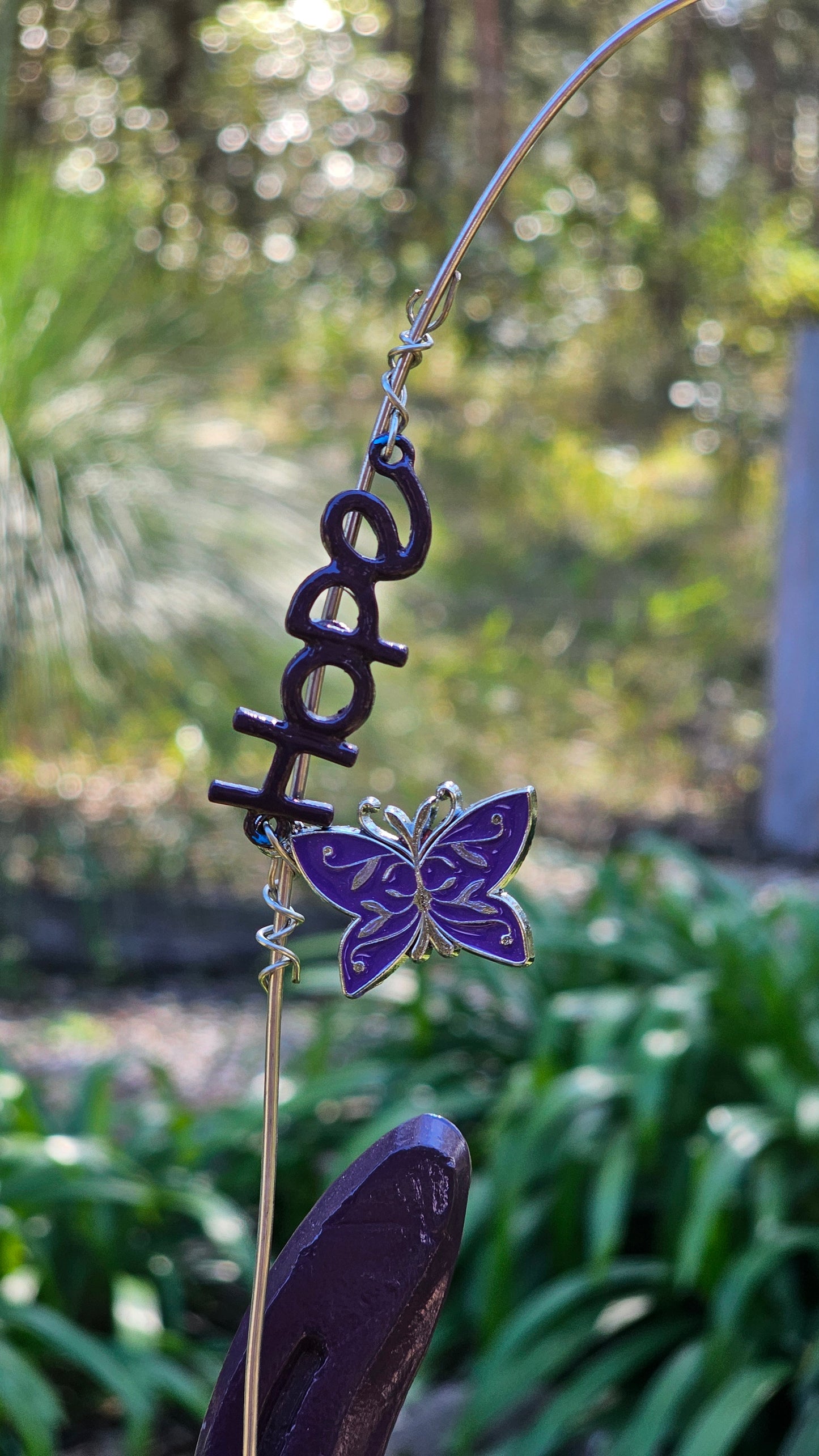 Hope in Purple Horseshoe Wall Art