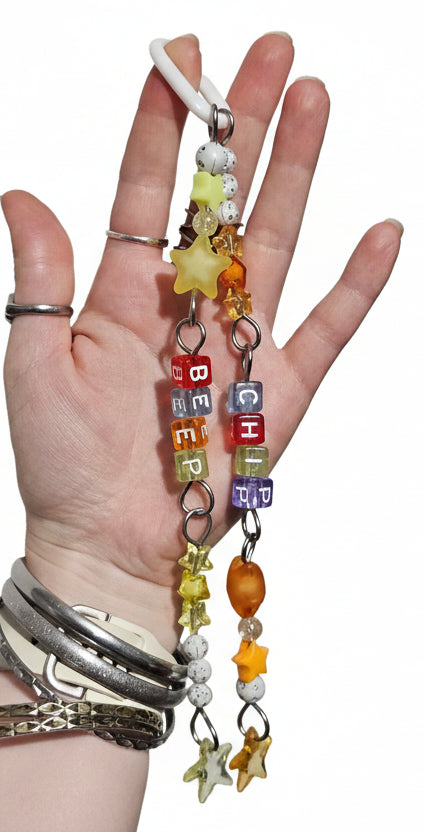 'BEEP CHIP' Worded Double Strand Jointed Toy