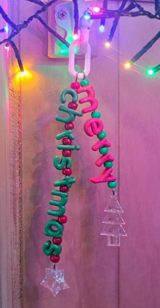 Worded Merry Christmas Double Strand Toy