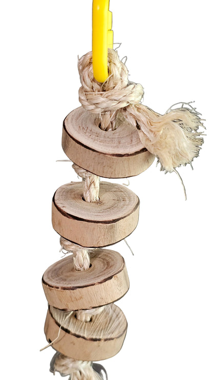 Pancake 🥞 Sliced Forest Shreddable Timber Rope Toy