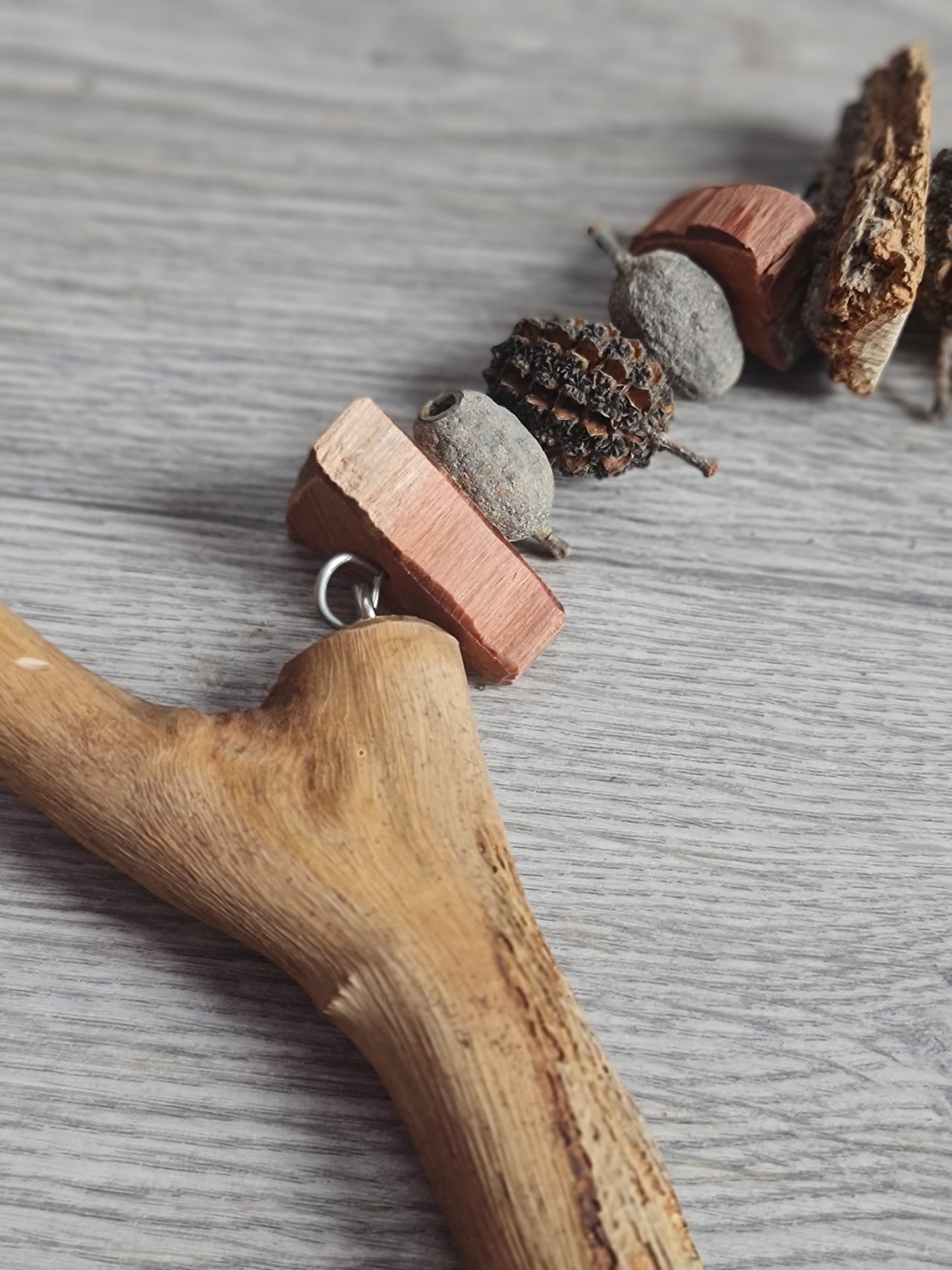 Spotted Gum Bolt On Perch & Timber Toy Combo