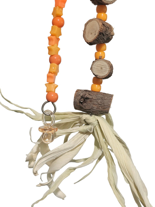 Orange Delight Bird Toy