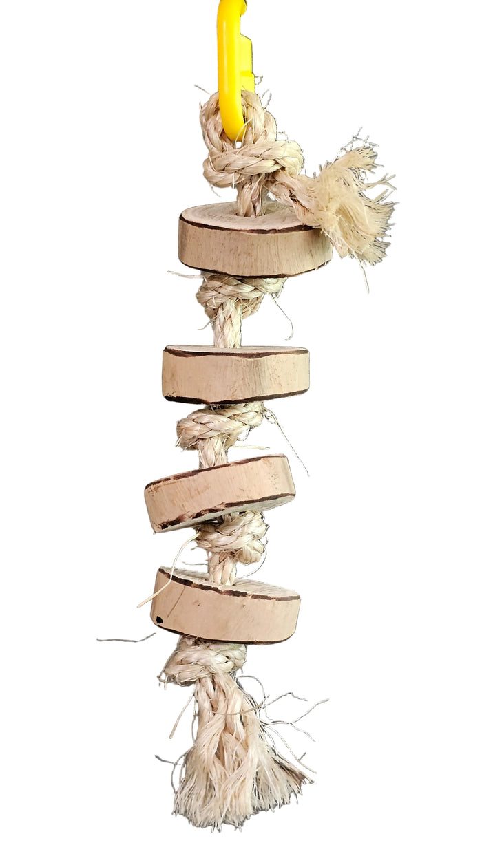 Pancake 🥞 Sliced Forest Shreddable Timber Rope Toy