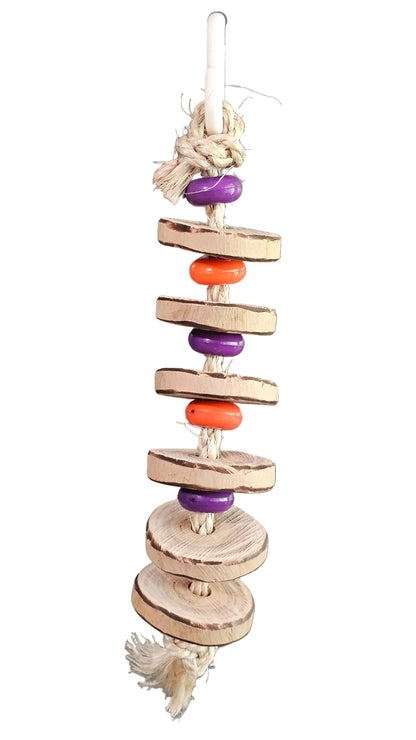 Pancake 🥞 Sliced Timber Purple & Orange Smarties Toy