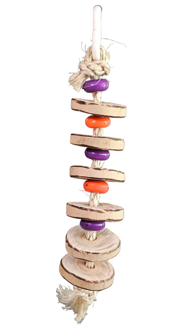 Pancake 🥞 Sliced Timber Purple & Orange Smarties Toy