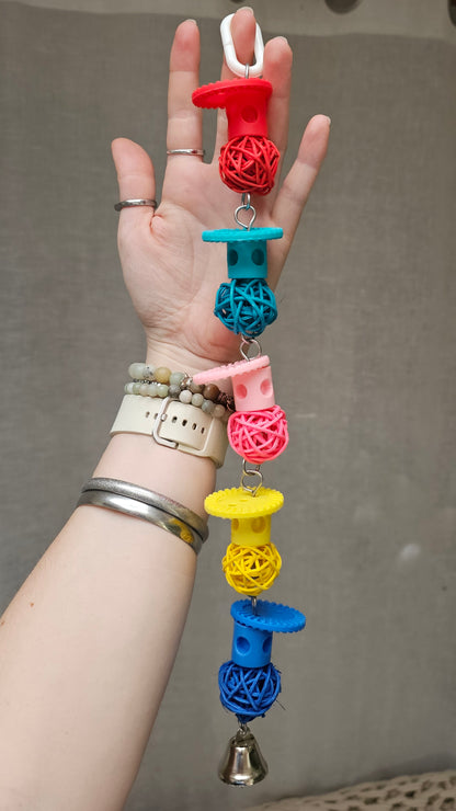 Rainbow Jingle Jointed Bell Toy