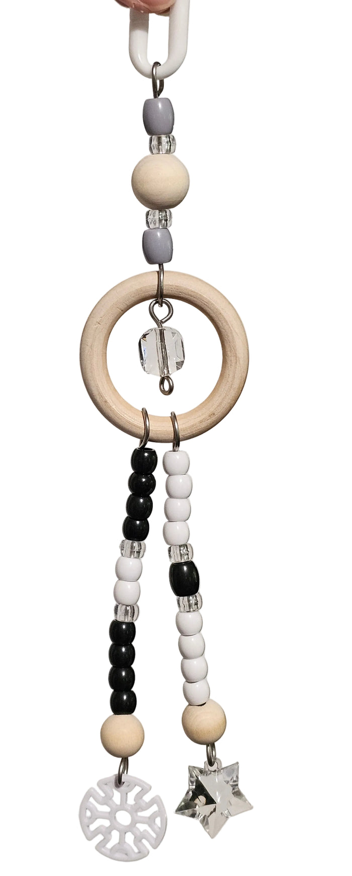 Ombre Wooden Ring Double Strand Toy
