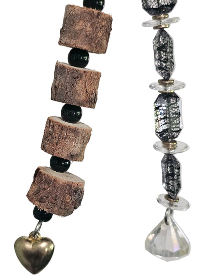 Black Lace Oblong & Clear Disc Toy