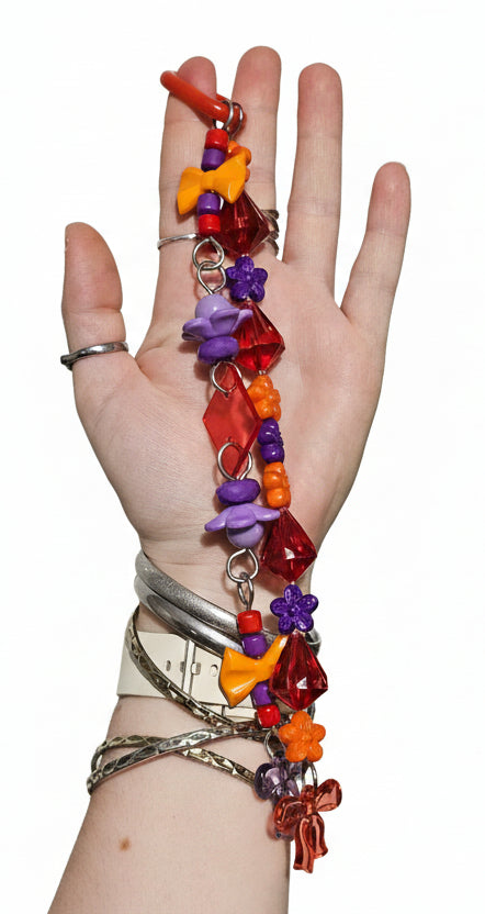 Flowers & Bows Crystally Double Strand Toy