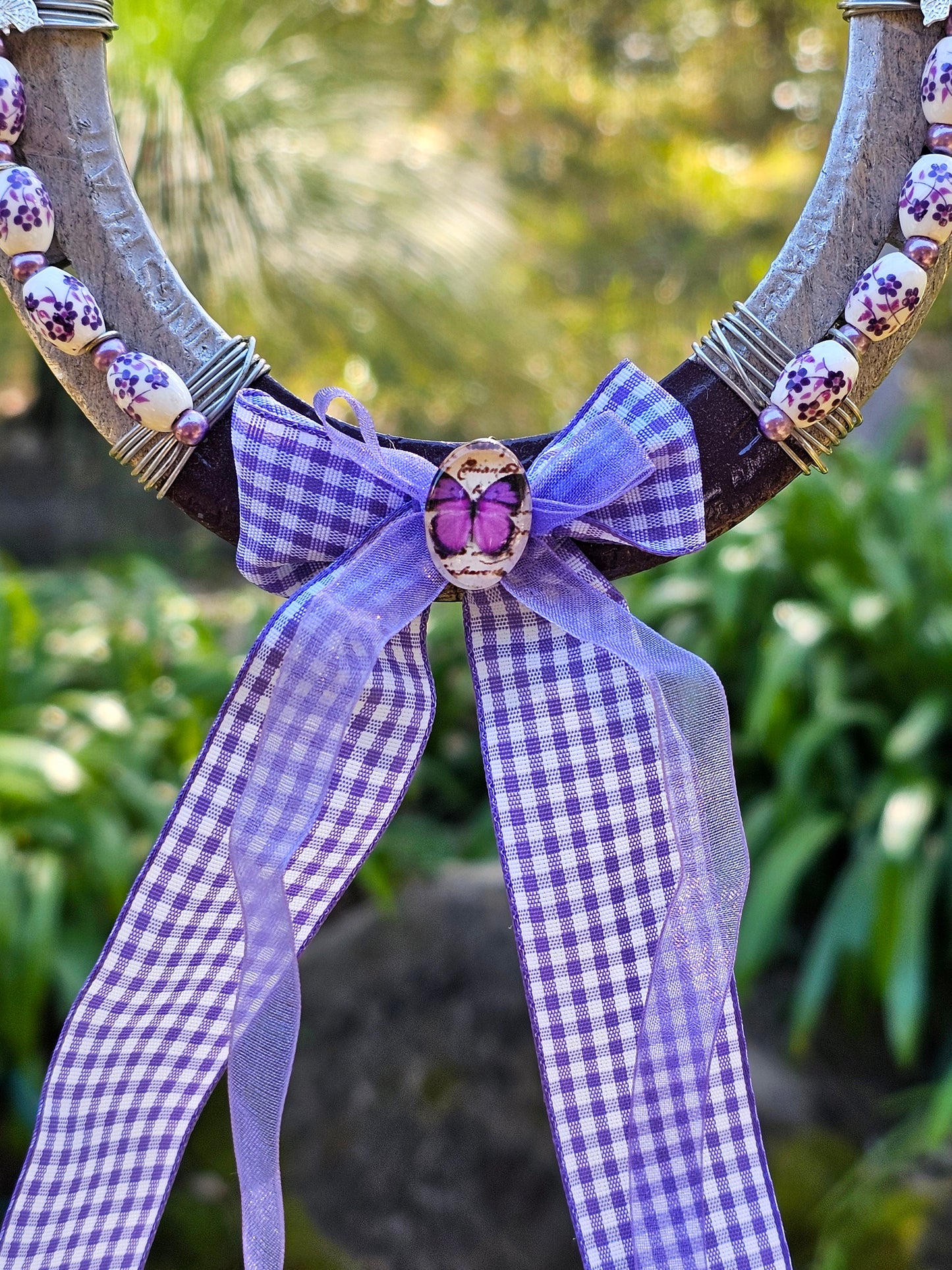 Hope in Purple Horseshoe Wall Art
