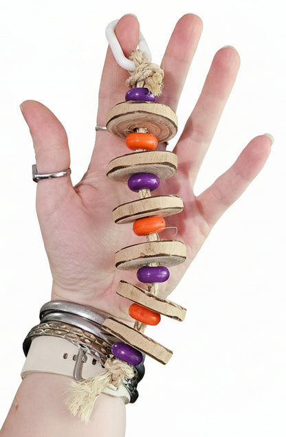 Pancake 🥞 Sliced Timber Purple & Orange Smarties Toy