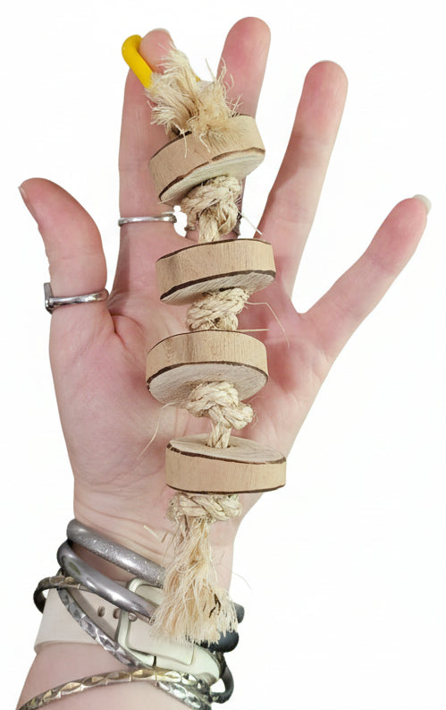 Pancake 🥞 Sliced Forest Shreddable Timber Rope Toy