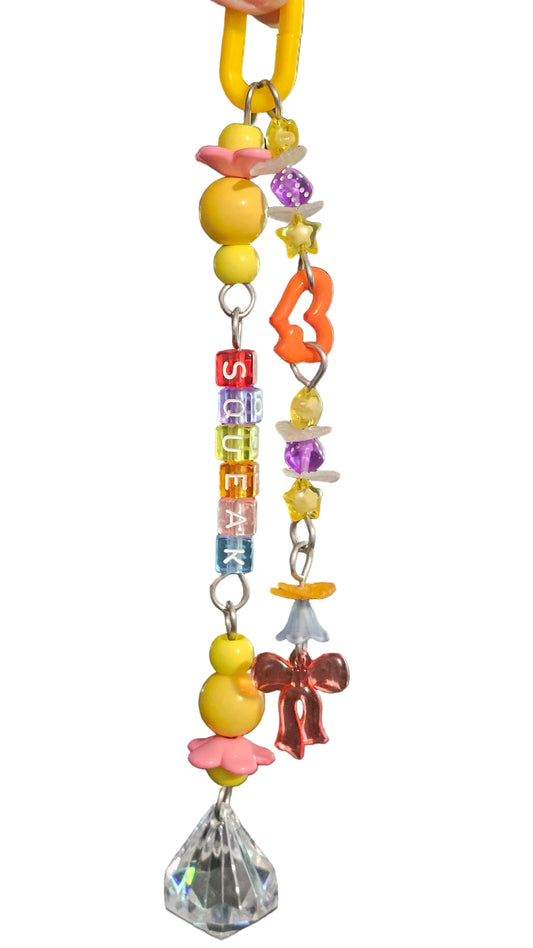 'Squeak' Worded Double Strand Jointed Toy