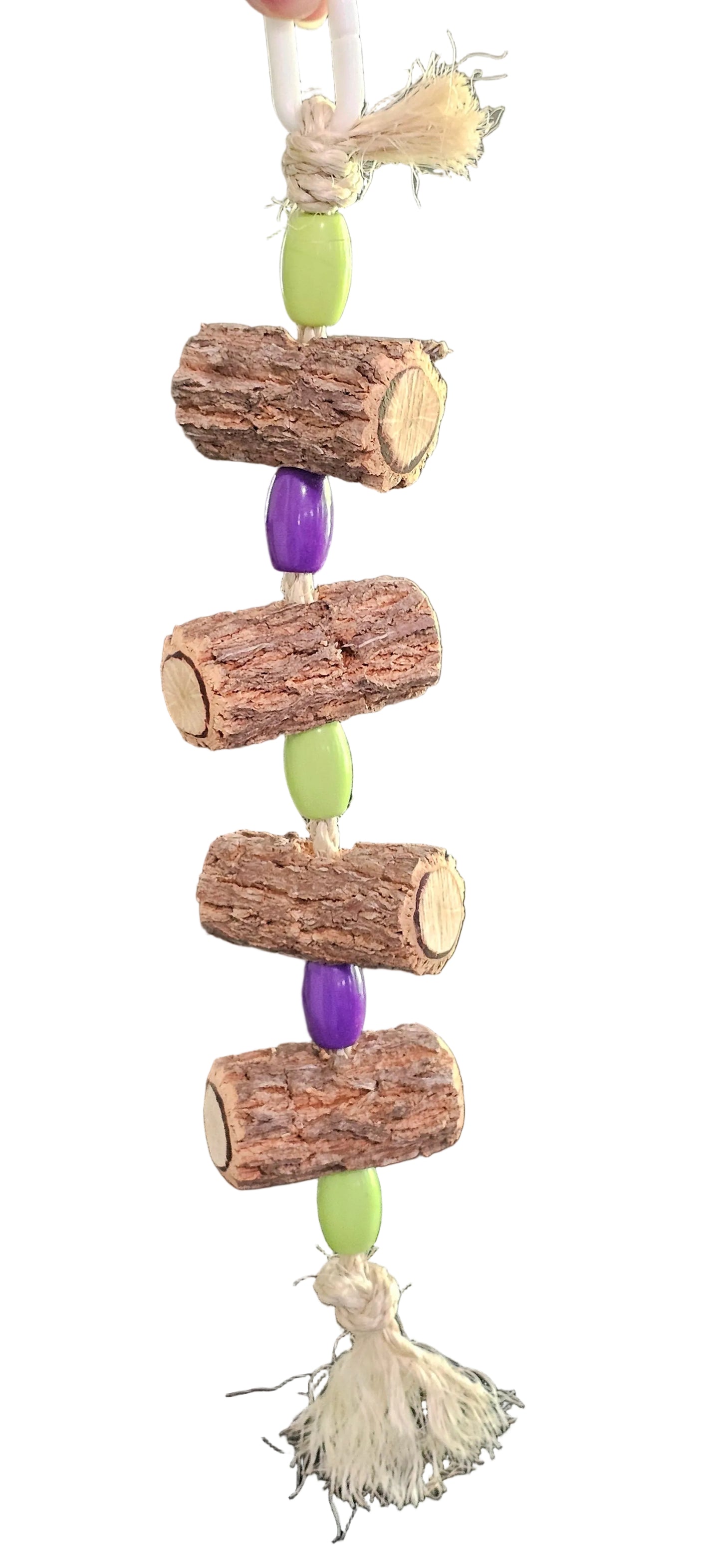 Sisal Rope Beaded Log-a-Lot Timber Toy