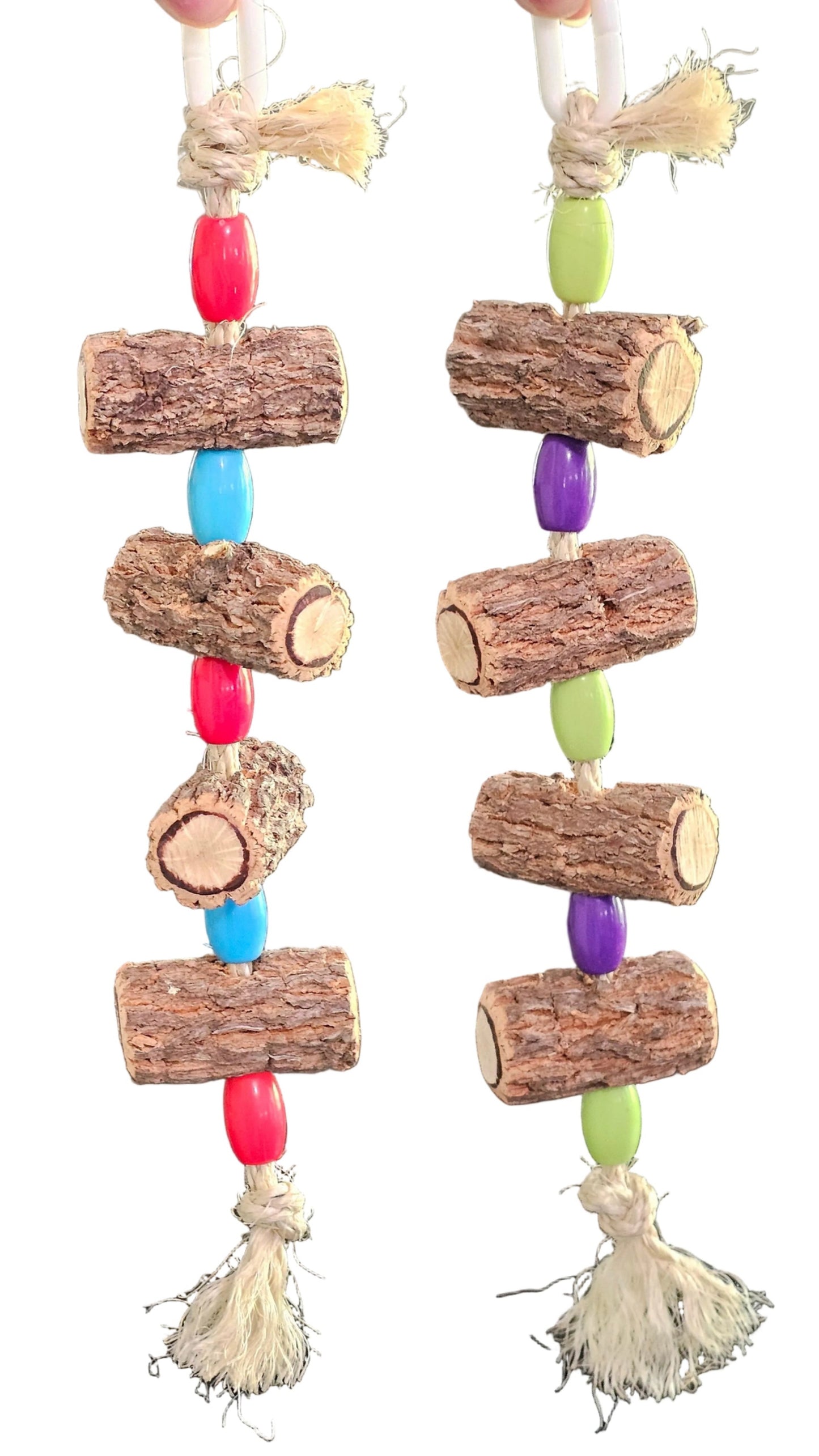Sisal Rope Beaded Log-a-Lot Timber Toy