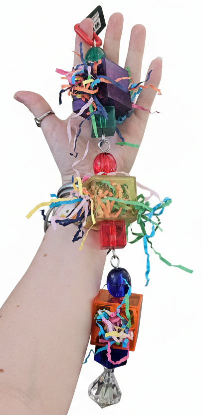 Acrylic Cube Forager Toy