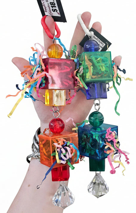 Acrylic Cube Forager Toy