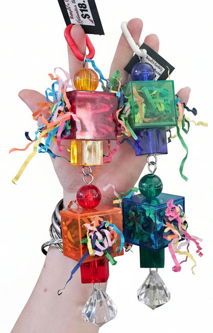 Acrylic Cube Forager Toy