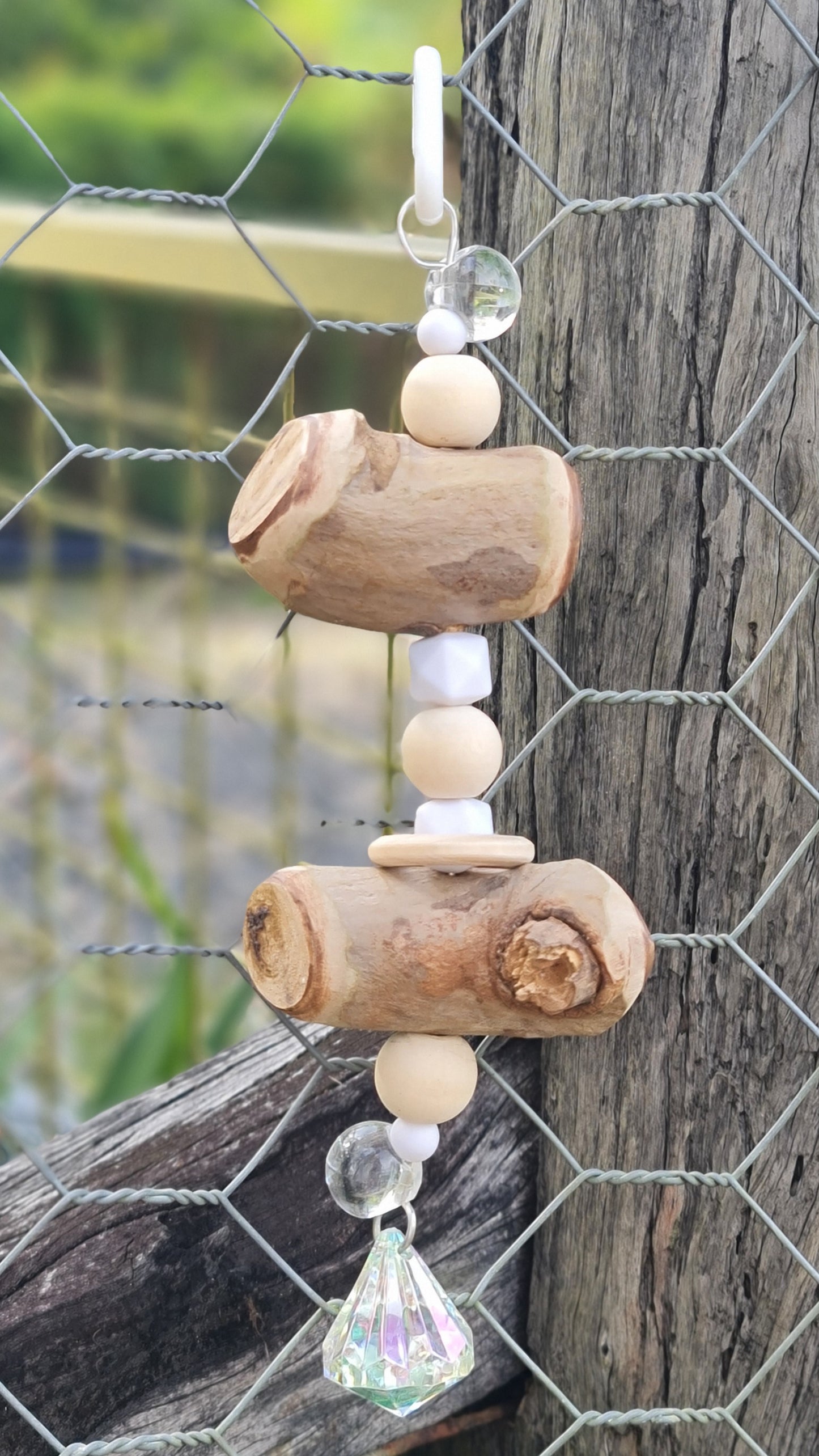 Chunky Double Timber White/Clear Toy