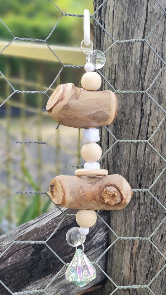 Chunky Double Timber White/Clear Toy