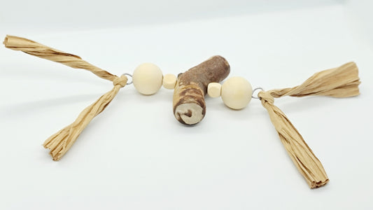 Wooden Double Ball Foot Toy