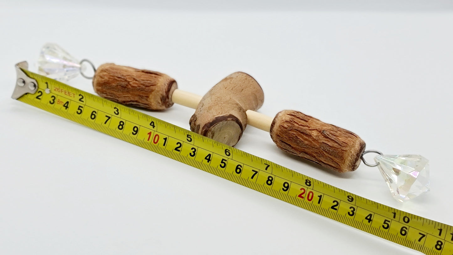 Triple Chunk Wood Foot Toy