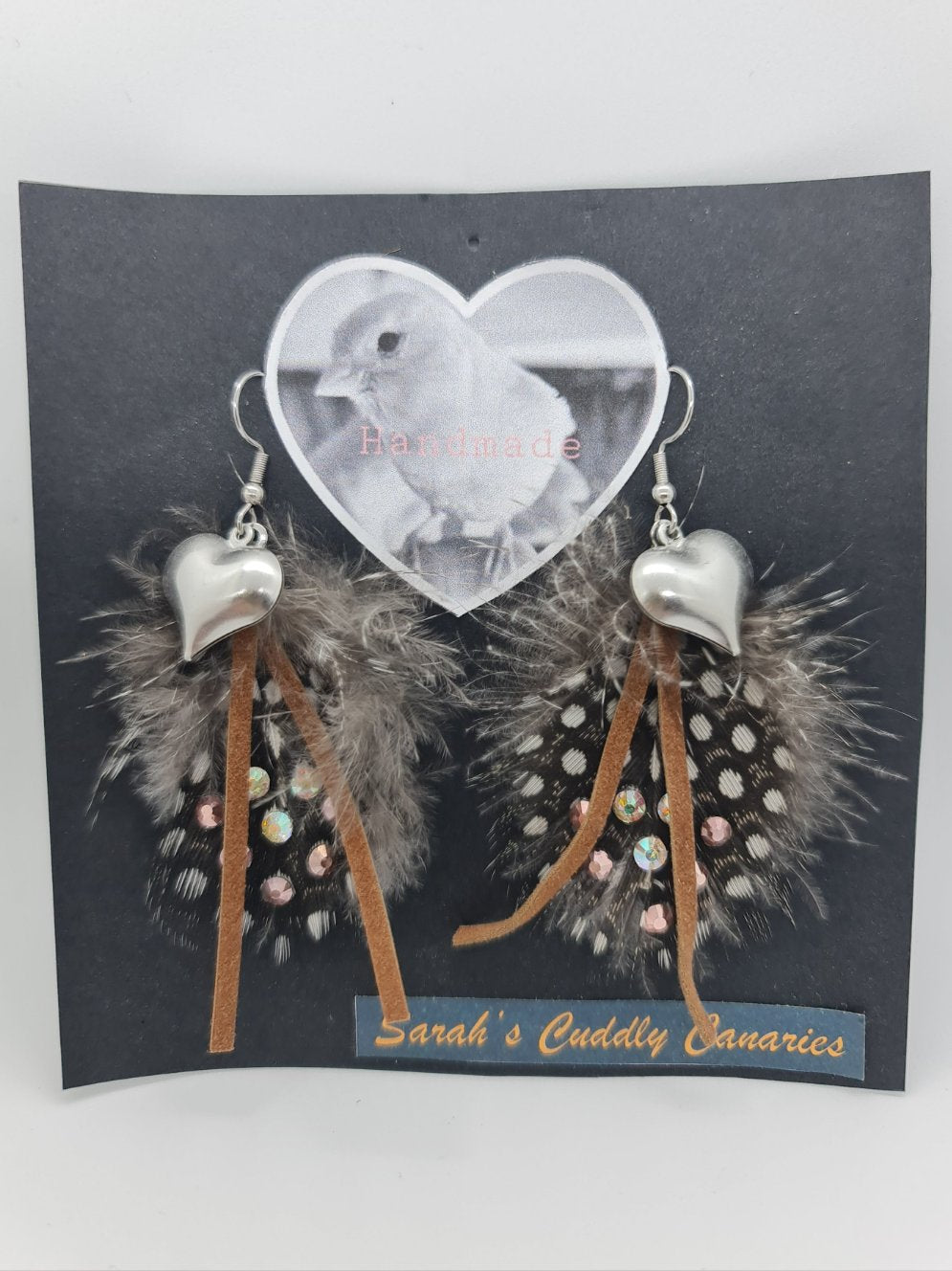 Rustic Feather Earrings