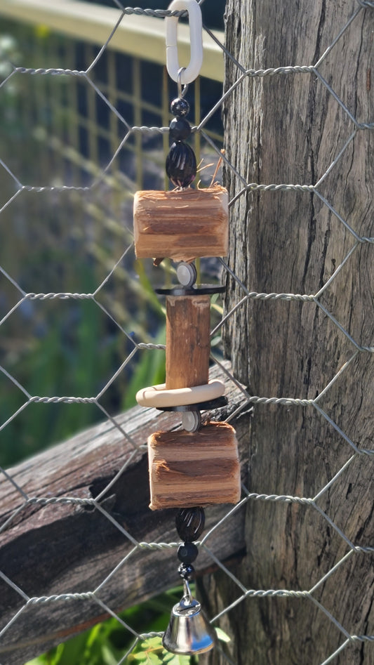 Chunky Timber Black Bell Toy