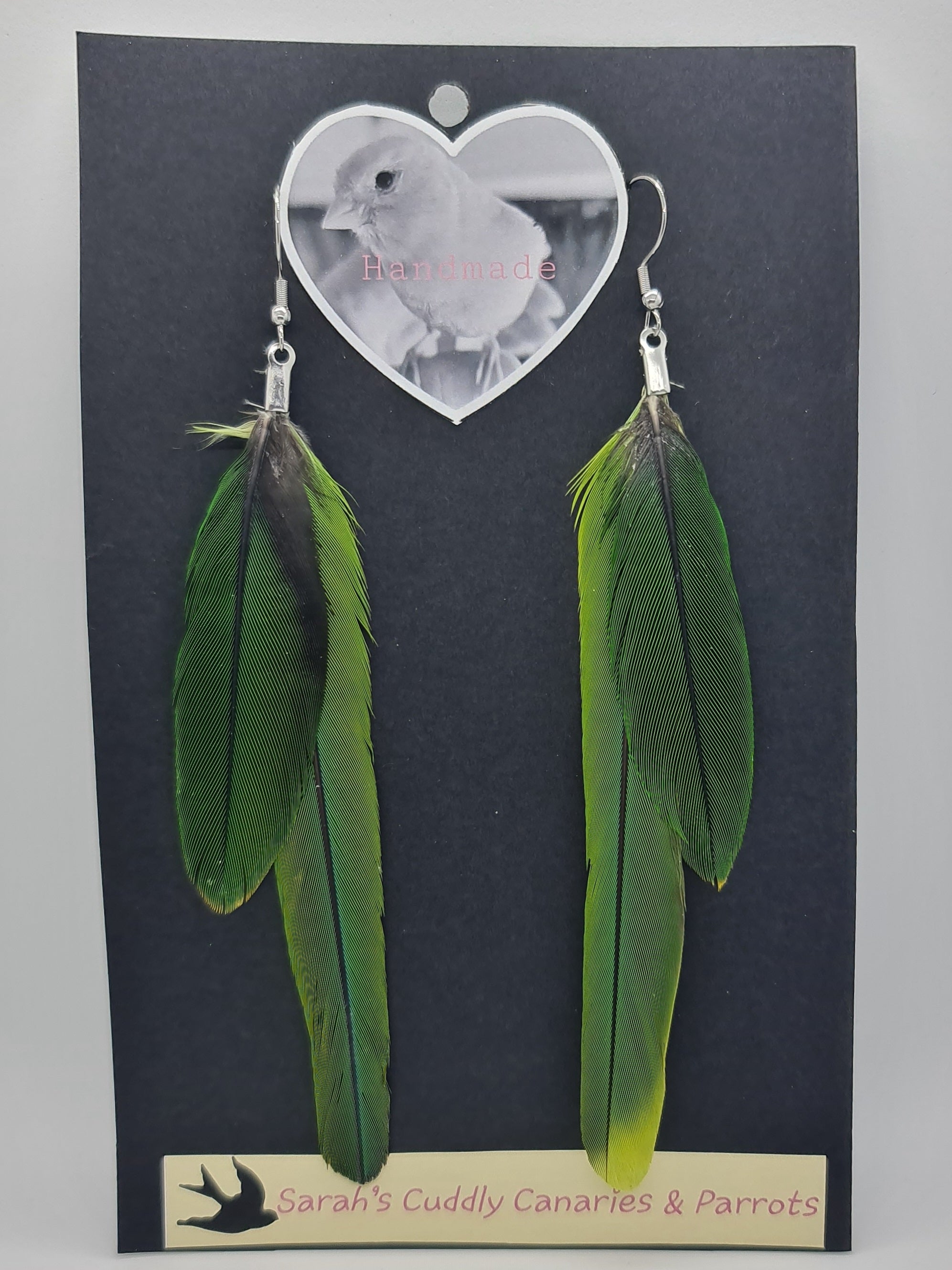 A Pair of Parrot Green Sticky EarRing For Laddu Gopal Ji - Brijya