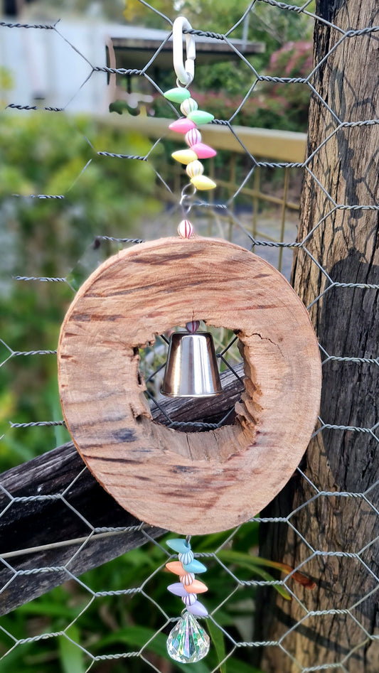 Spotted Gum Candy Ring Acrylic Shredder Bell Toy