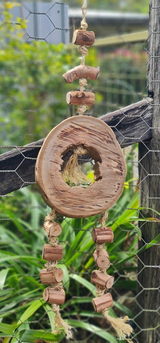 Spotted Gum Lolly Ring Sisal Rope Forest Shreddable Toy