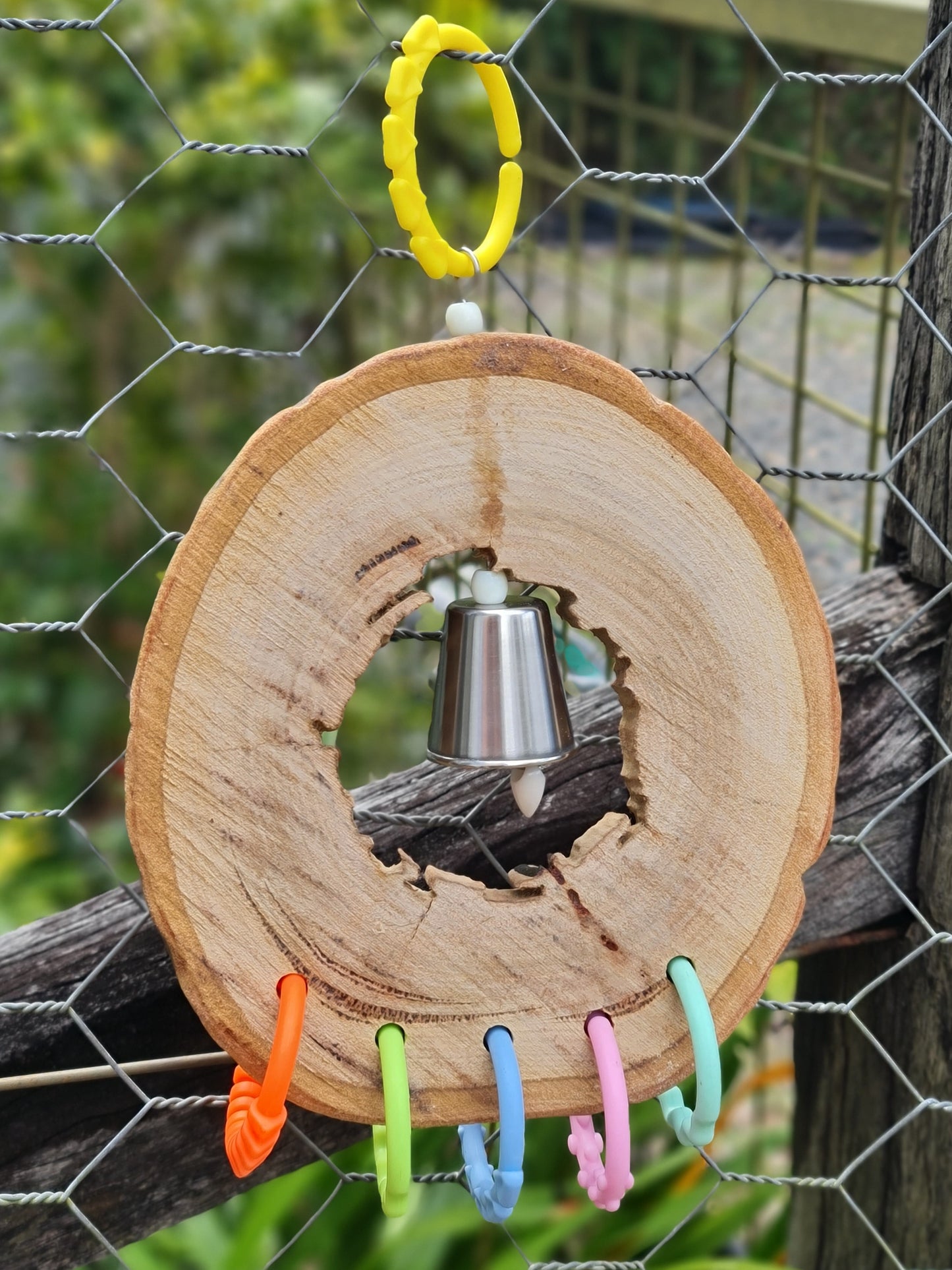 Spotted Gum Candy Ring Rainbow Shredder Bell Toy